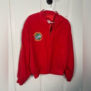 Domani Uomo 1980/90s Vintage Red Silk Jacket Size Medium EUC